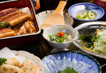 特選うなぎ重とふぐ刺し御膳