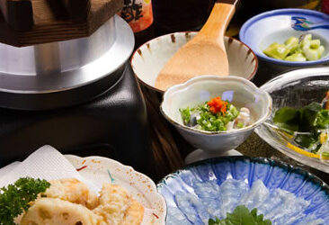 フグ刺しと釜飯の得々セット（旧魚長ランチ）